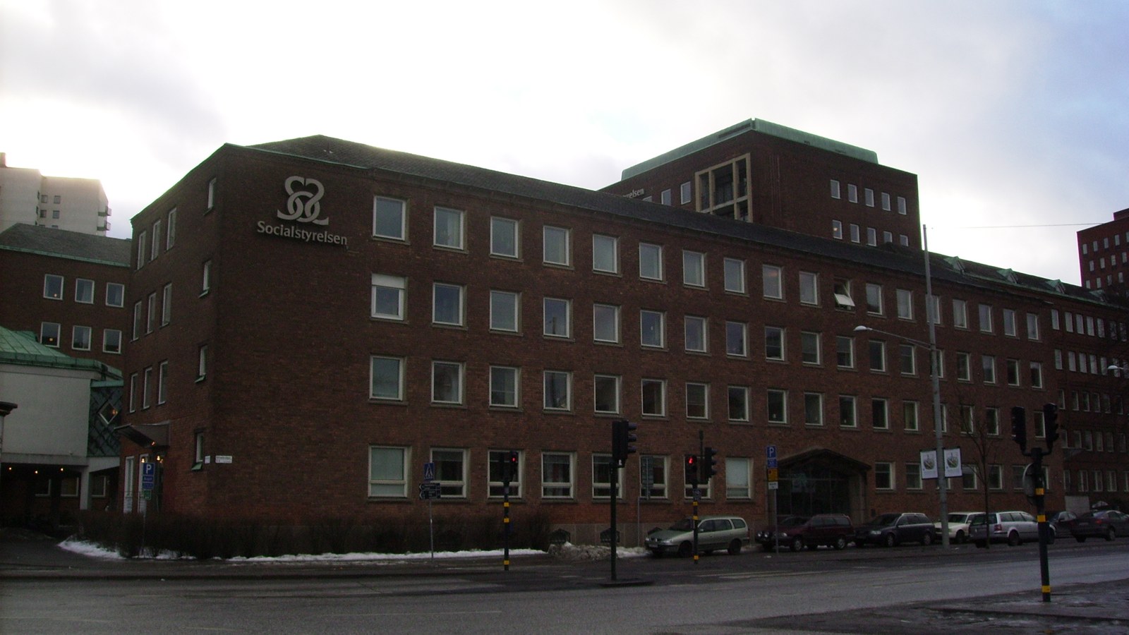 Socialstyrelsens kontorsbyggnad i Stockholm.