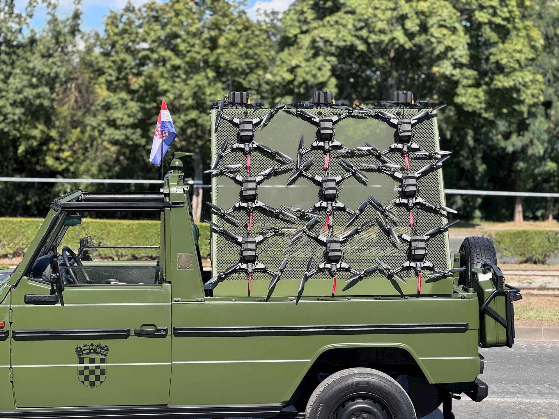 Drönare utvecklade av det kroatiska teknikbolaget Orqa.
