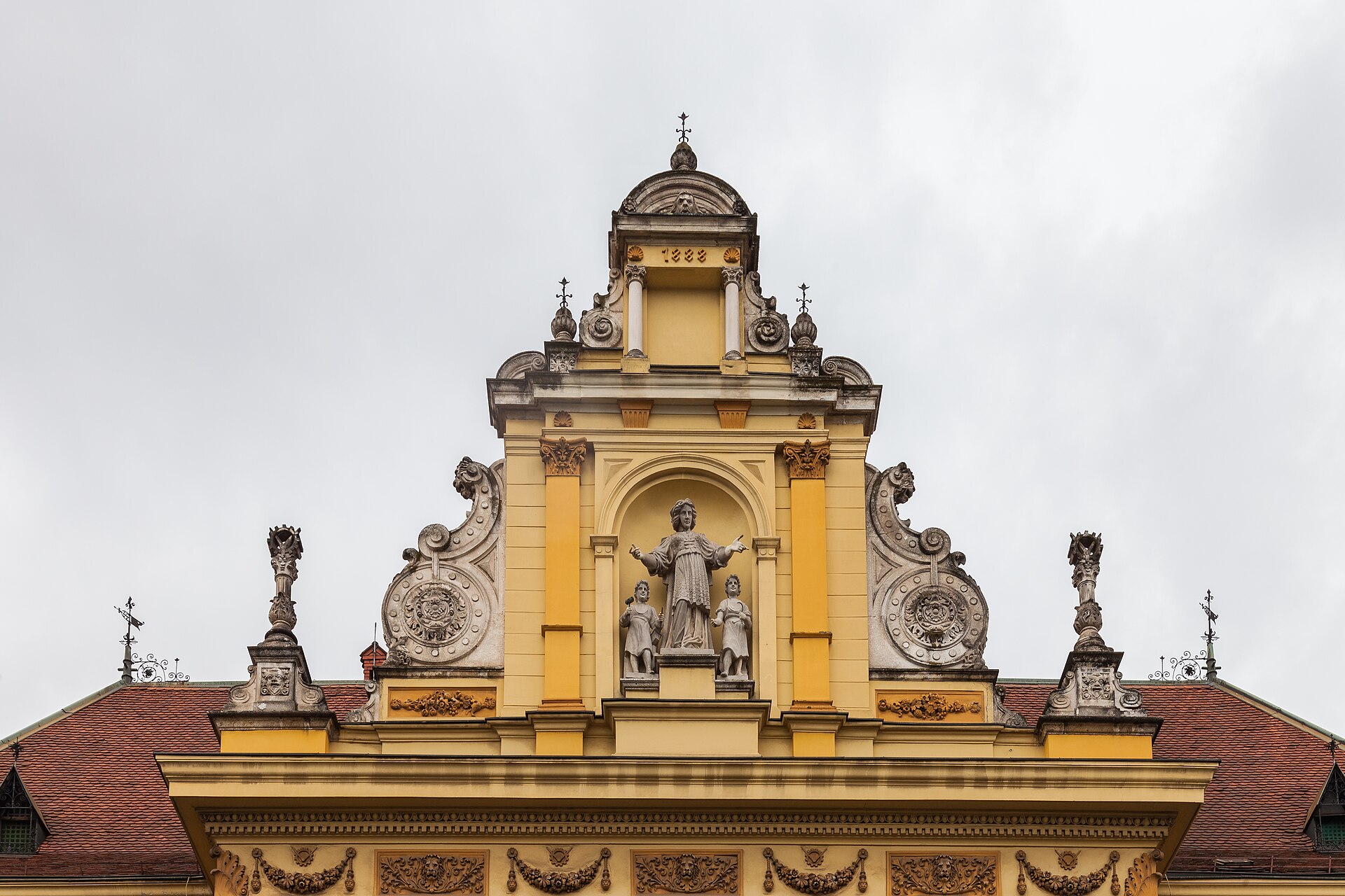Museum of Arts and Crafts i Zagreb, en vacker historisk byggnad som representerar kroatiskt konsthantverk.